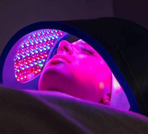 LED light wavelengths used for professional skin care